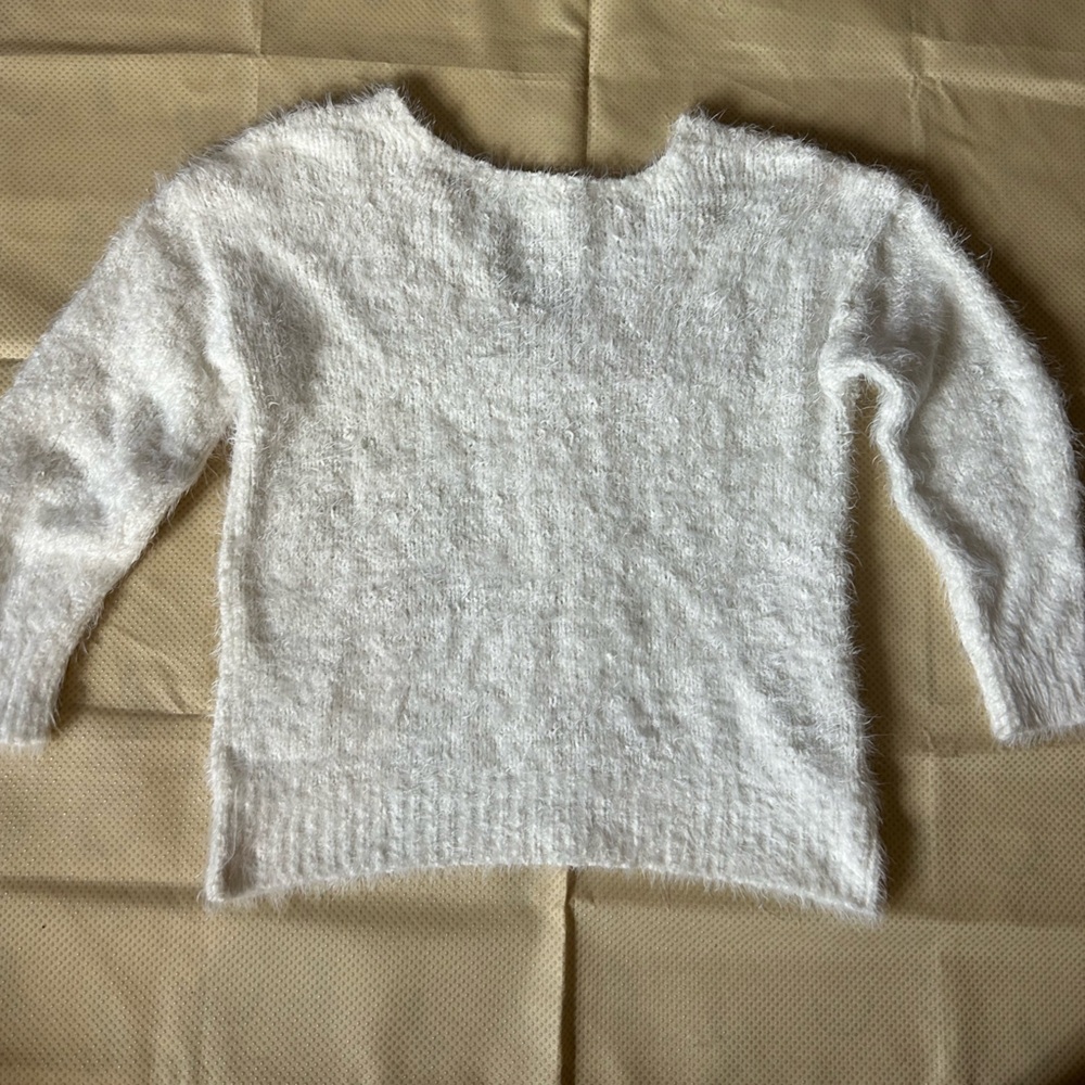 Nordstrom BP Cozy and so soft White Sweater size L - Picture 3 of 4